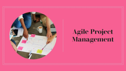 Team collaboration in action under the Agile Project Management methodology.