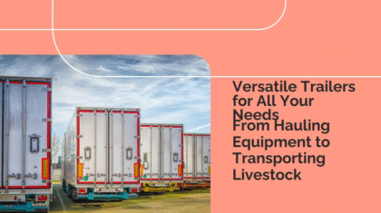 Versatile trailer used for hauling equipment and transporting livestock