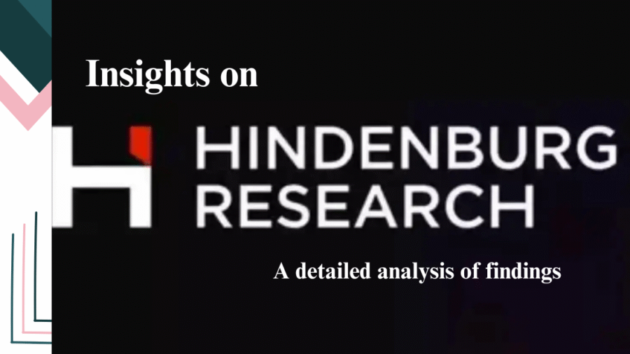 Hindenburg Research logo with the text "Insights on Hindenburg Research" and "A detailed analysis of findings.