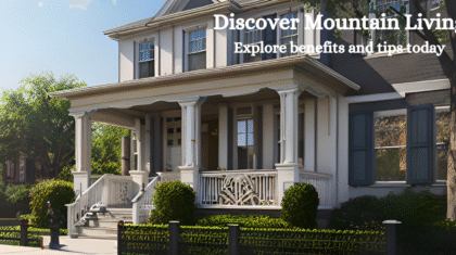 Discover Mountain Living: A luxurious home nestled in a picturesque mountain setting.