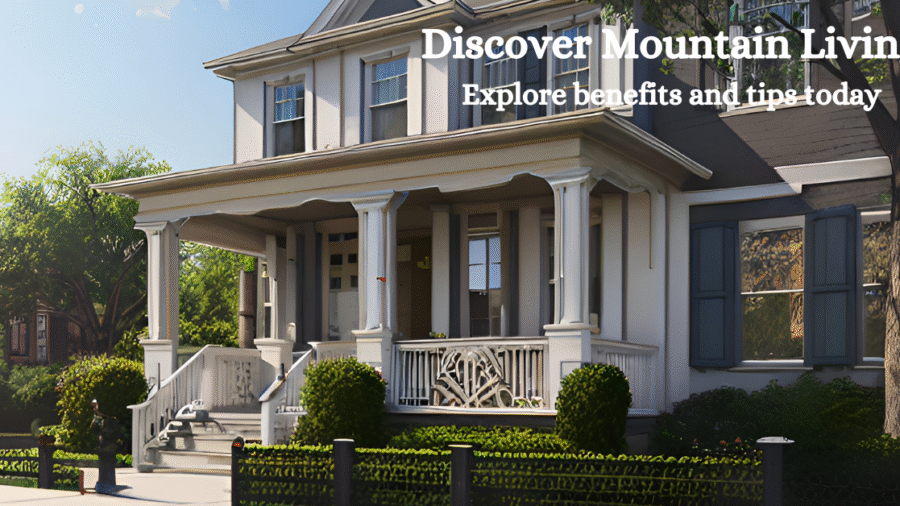 Discover Mountain Living: A luxurious home nestled in a picturesque mountain setting.