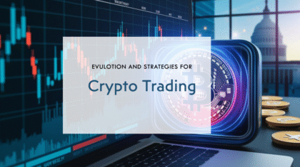 Futuristic representation of cryptocurrency trading with a Bitcoin symbol, trading charts, and the U.S. Capitol building in the background.